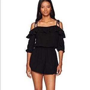 Lira Clothing Women's Azelea Off The Shoulders Romper, Black, M
